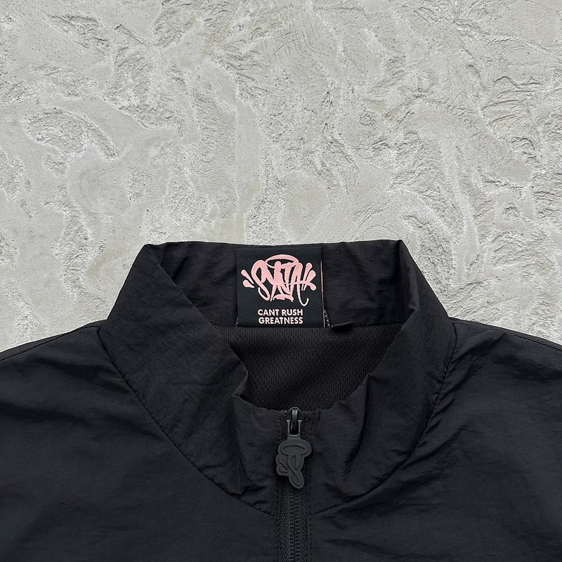 Syna Logo Shell Tracksuit [Black/Rose Gold - Can't Rush Greatness]