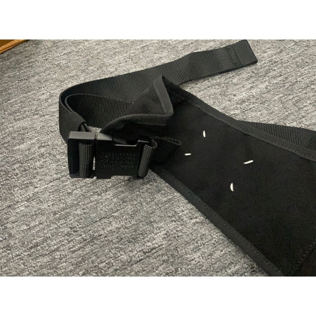 Maison Margiela Black Four Stitch Messenger Bag