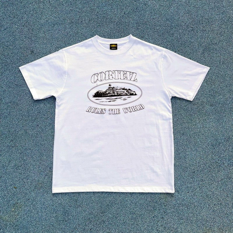 OG Alcatraz Rules The World Tee - Corteiz [All Colors]
