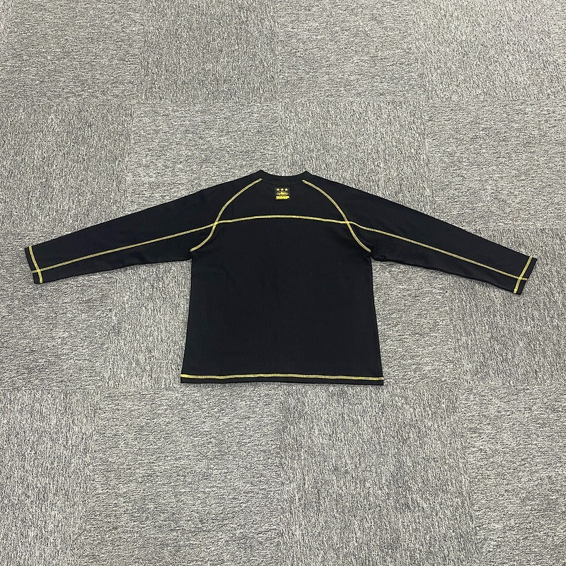 HMP PANEL HEAVYWEIGHT LS TEE [BLACK YELLOW] - Corteiz.RTW
