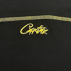 HMP PANEL HEAVYWEIGHT LS TEE [BLACK YELLOW] - Corteiz.RTW
