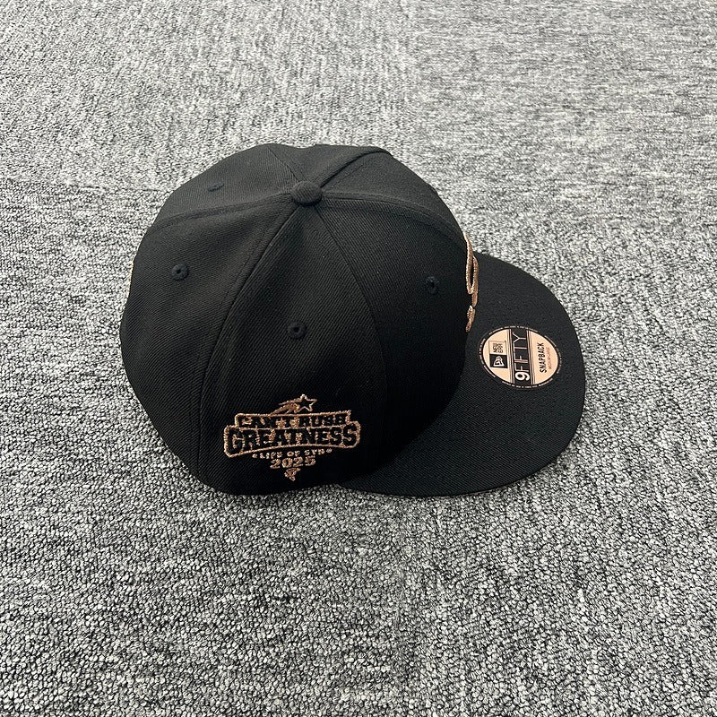 Syna World x New Era 9Fifty Snapback Cap - Black/Rose Gold (Can't Rush Greatness)