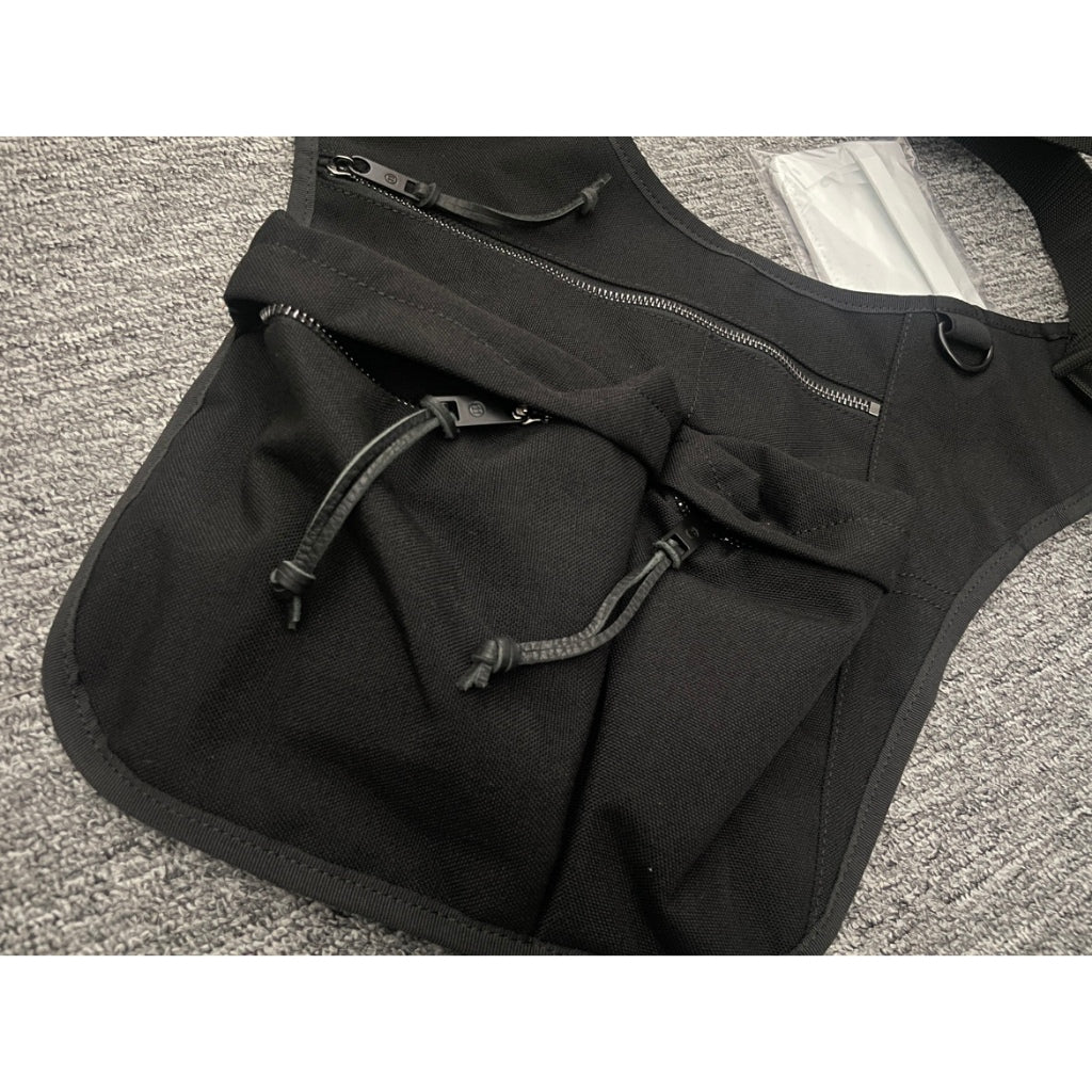 Maison Margiela Black Four Stitch Messenger Bag