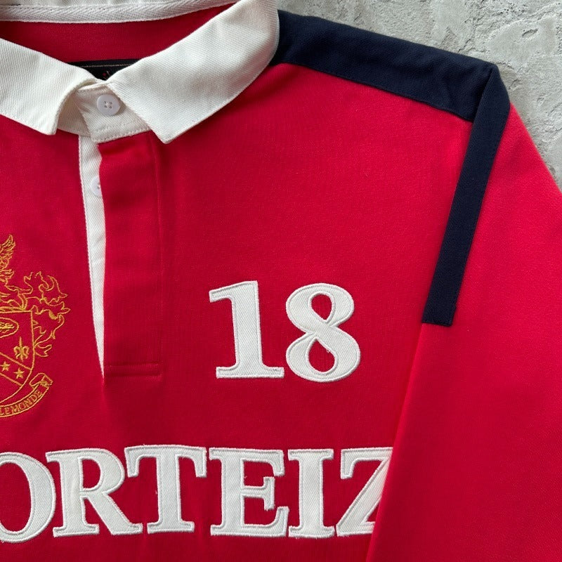 PANELED RUGBY [RED] - Corteiz