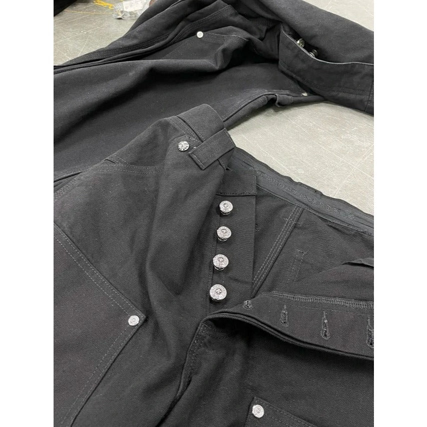 Chrome Hearts Riveted Carpenter Pants 'Black'
