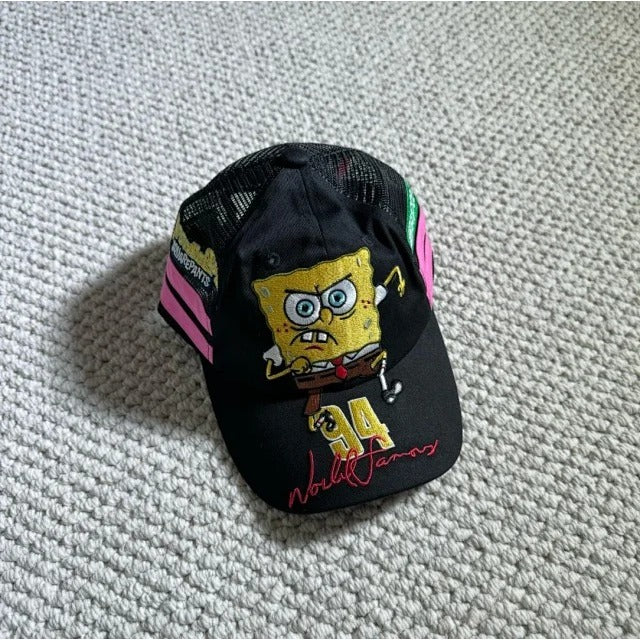 Supreme x SpongeBob SquarePants Jeff Hamilton Mesh Back 6-Panel Black (SS25)