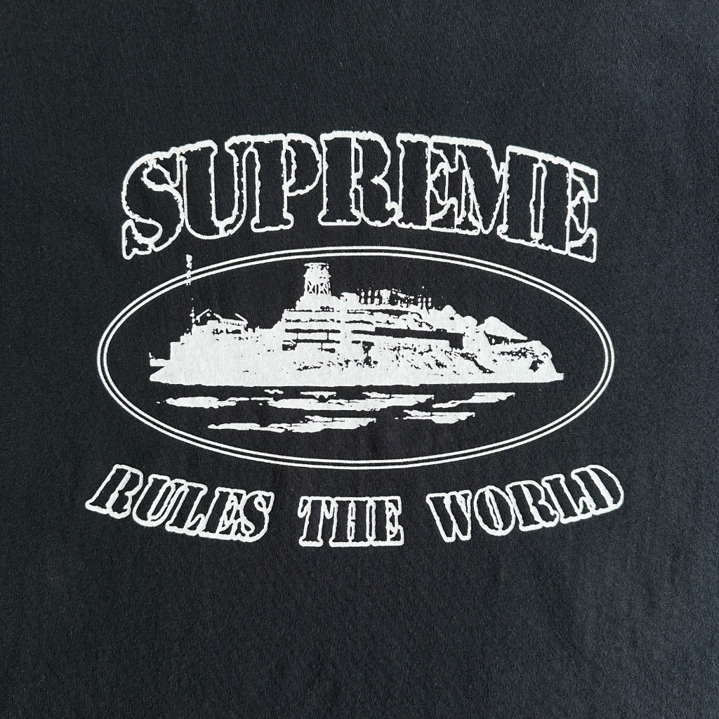SUP x Corteiz Rules The World Tee Black
