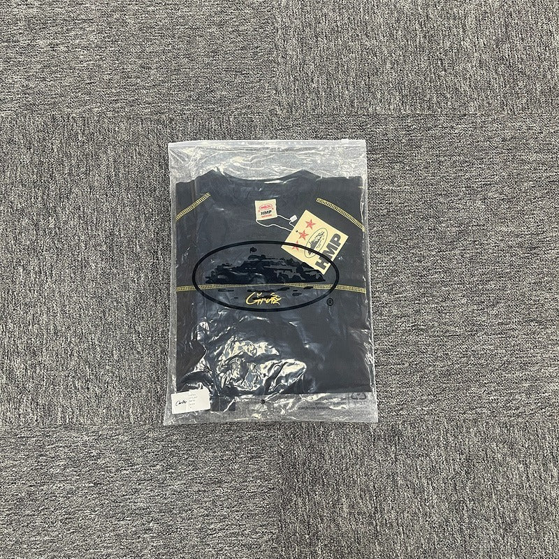 HMP PANEL HEAVYWEIGHT LS TEE [BLACK YELLOW] - Corteiz.RTW