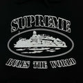 Supreme x Corteiz Rules The World Hoodie Black