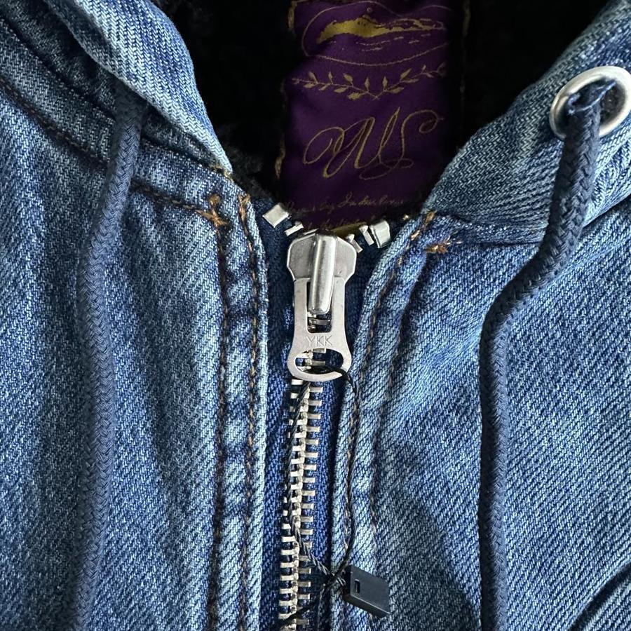 Embossed C-Star Denim Work Jacket Blue - Corteiz