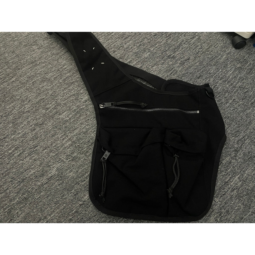 Maison Margiela Black Four Stitch Messenger Bag