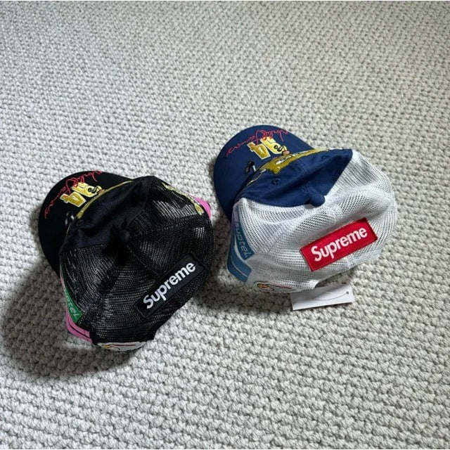 Supreme x SpongeBob SquarePants Jeff Hamilton Mesh Back 6-Panel Black (SS25)