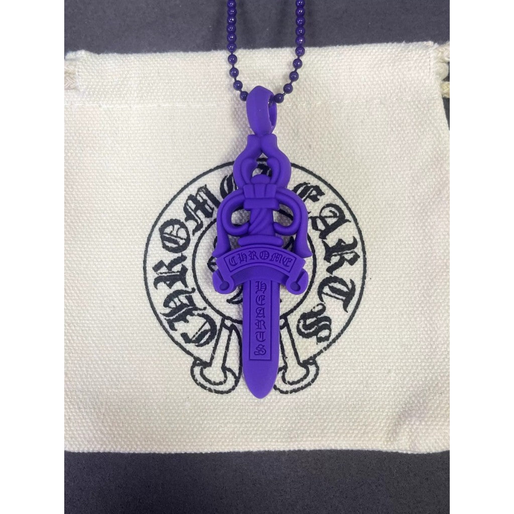Silichrome Silicone Dagger Necklace - c.h.