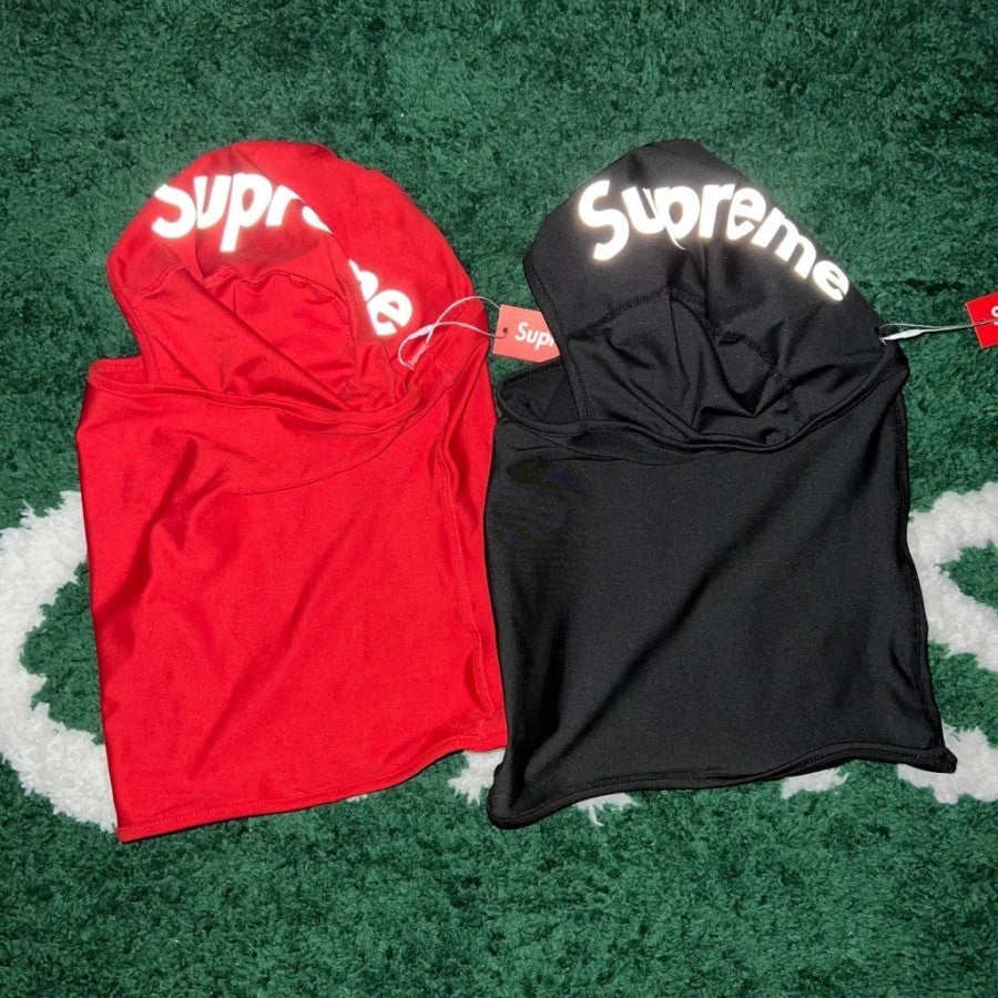 Supreme 3M Reflective Logo Balaclava (Black/Red)