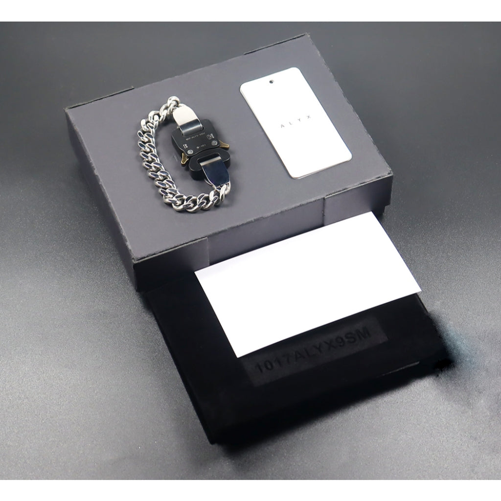 1017 ALYX 9SM Rollercoaster-Buckled chained Bracelet [Classic Variant]