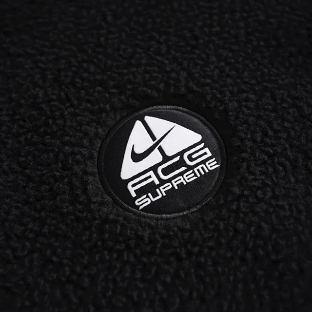 Supreme x Nike ACG Ninja Fleece Sherpa Pullover Hoodie - Black