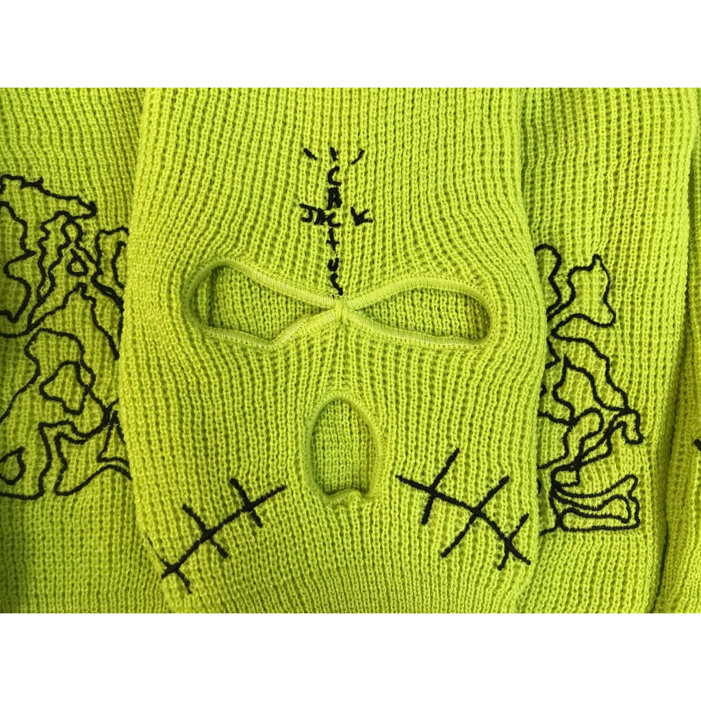 Travis Scott JACKBOYS Cover Neon Mask Green Men's - FW19