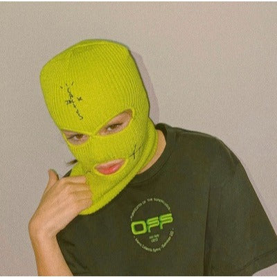 Travis Scott JACKBOYS Cover Neon Mask Green Men's - FW19