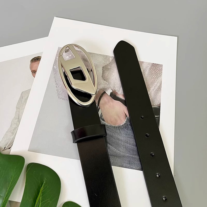 D Logo Buckle Belt