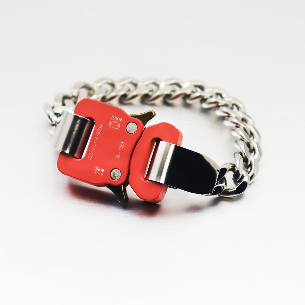 1017 ALYX 9SM Rollercoaster-Buckled chained Bracelet [Classic Variant]