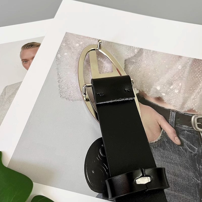 D Logo Buckle Belt