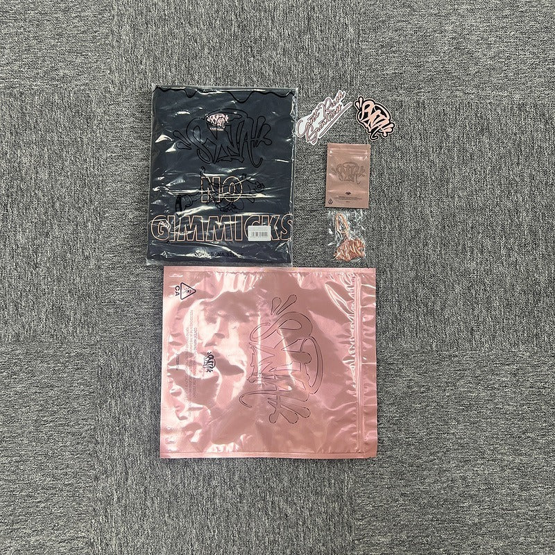 Central Cee x Syna World CRG No Gimmicks T-Shirt - Black/Rose Gold (Can't Rush Greatness Merchandise)