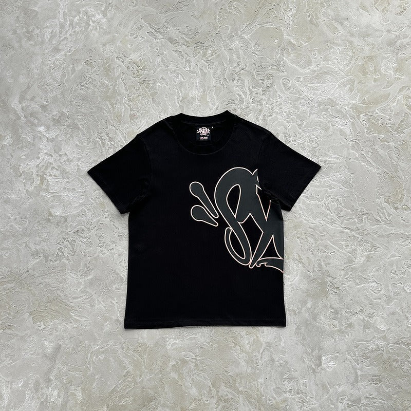 Syna World Syna Logo Tee & Shorts Set - Black/Rose Gold (Can't Rush Greatness)