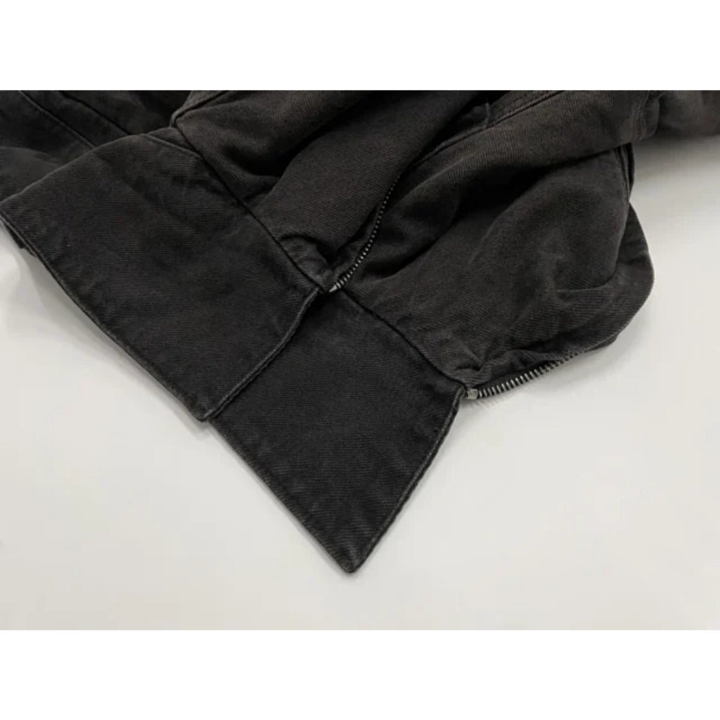 PRD Brand-plaque Padded Denim Jacket (J97)