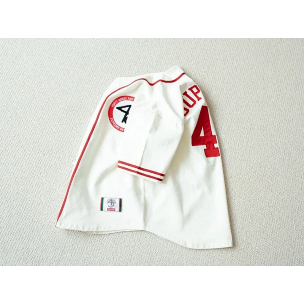 Supreme x 40 Acres Twill Baseball Jersey