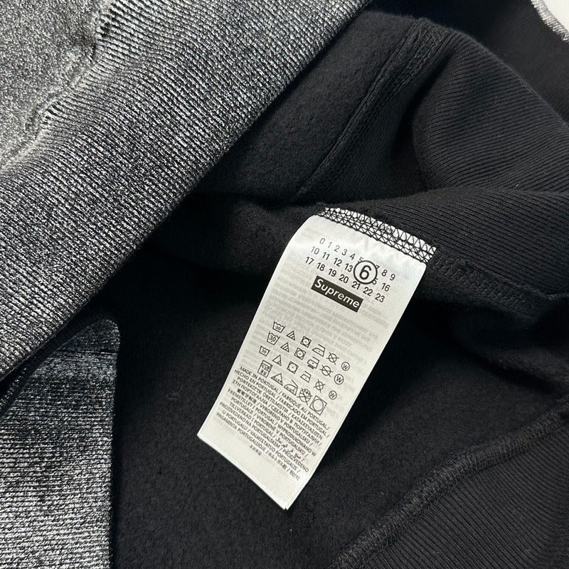 Supreme x MM6 Maison Margiela Foil Box Logo Hoodie 'Black'