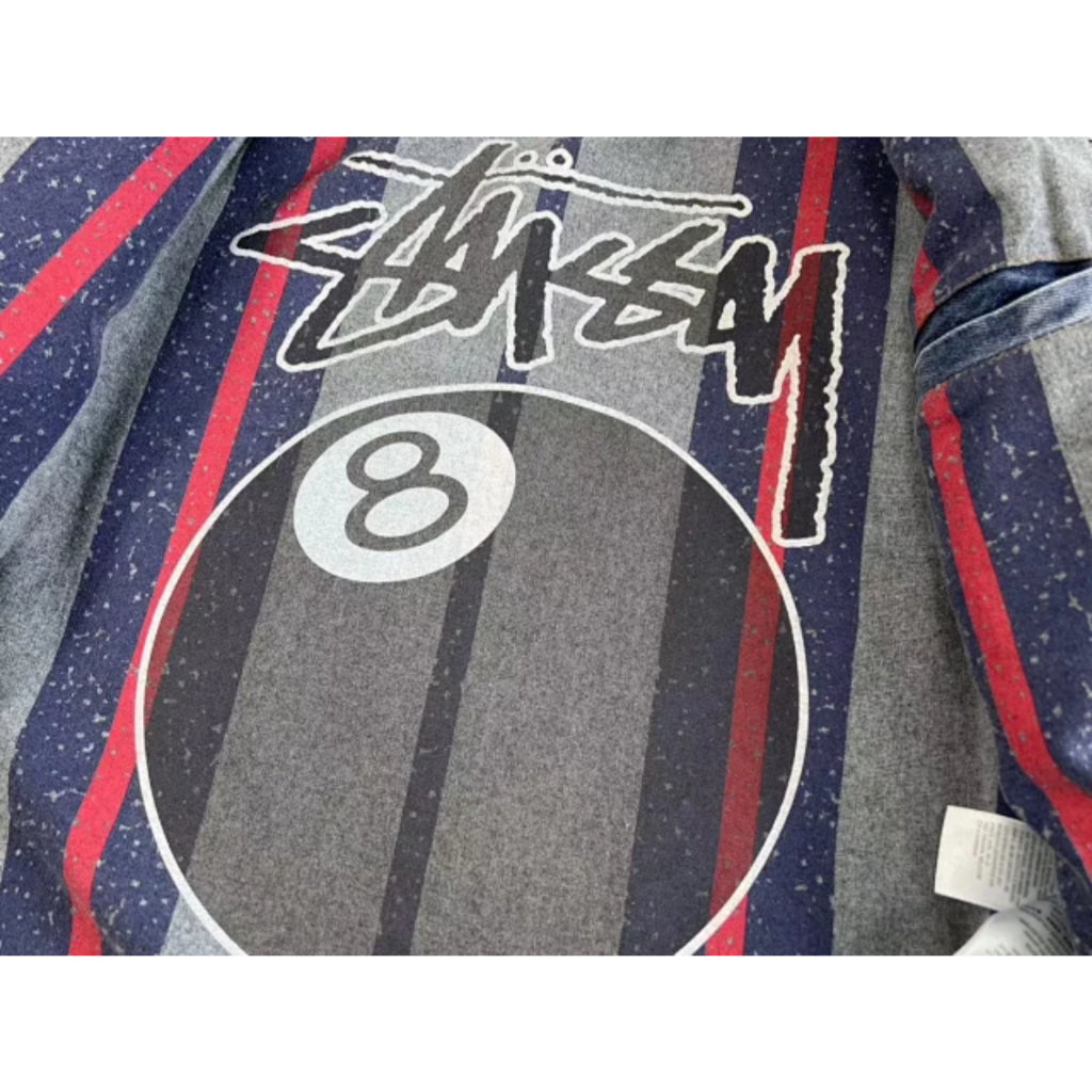 Stussy x Levi's Embossed Praglad Trucker Jacket - Rugged-Blue