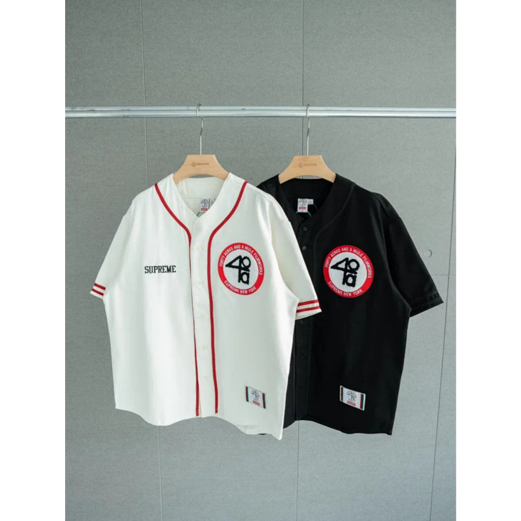 Supreme x 40 Acres Twill Baseball Jersey
