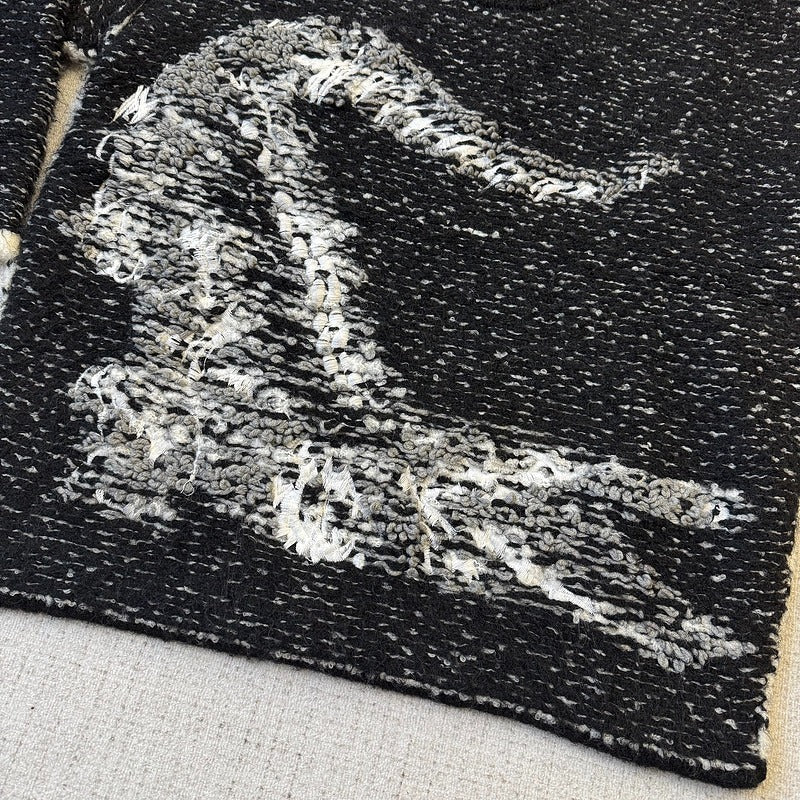 L*coste Javier oversized logo intarsia knit jumper