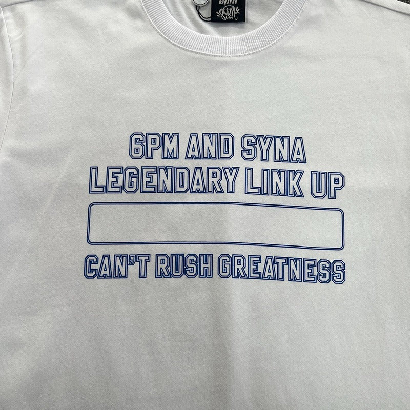 6PM X Syna World Central Cee Can't Rush Greatness Tee (Black/White)
