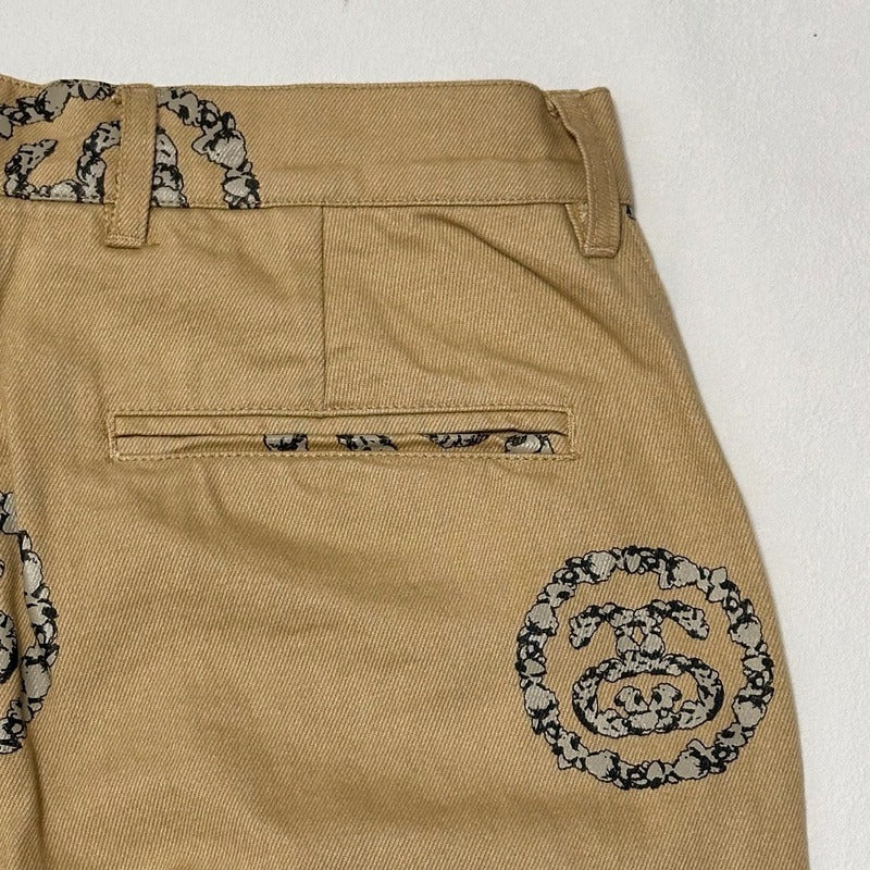 Denim Tears x Stussy Double S Wreath chino Pant - Khaki Brown
