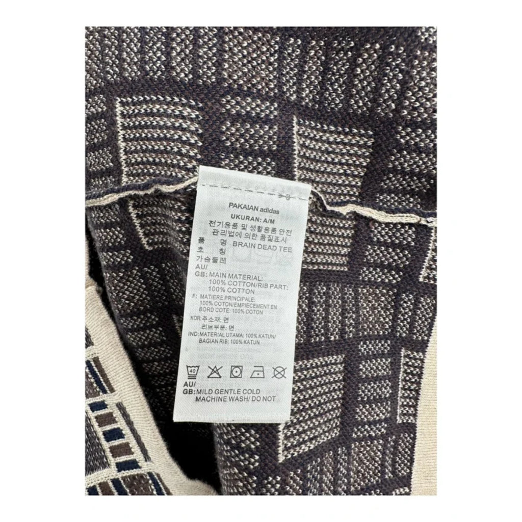 adidas x Brain Dead patterned-jacquard polo shirt