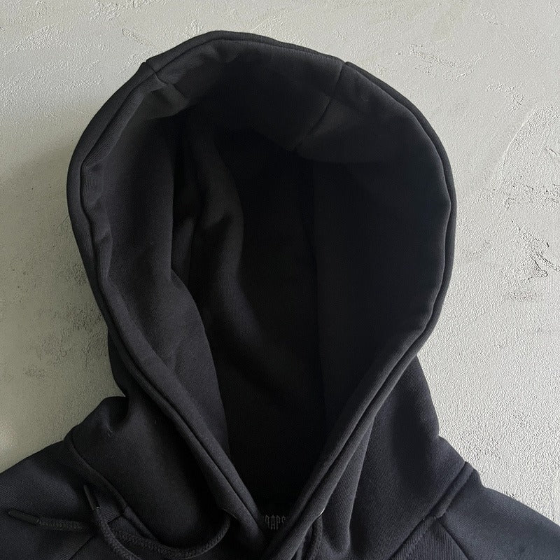 Trapstar Hoodie & Pants Set - Decoding chenille 2.0 All Black