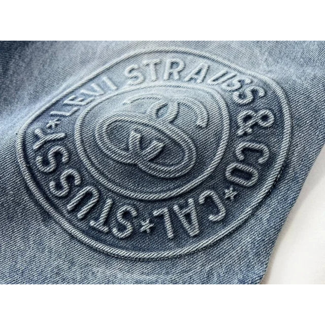 Stussy x Levi's Embossed 501 Jeans Rugged-Blue
