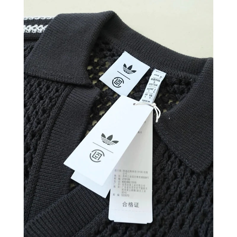 adidas Originals x CLOT By Edison chen Unisex Crochet Polo Shirt