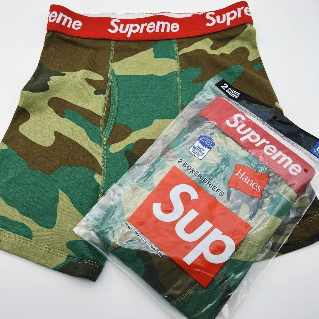 Supreme HANES BOXER BRIEFS - 2 BOXERS/ PACKS (All Colors)