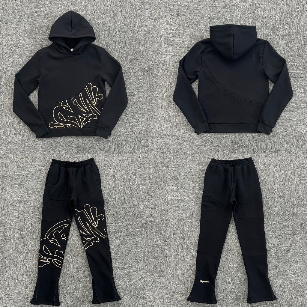 Syna World Slice Tracksuit - Black/Rose Gold