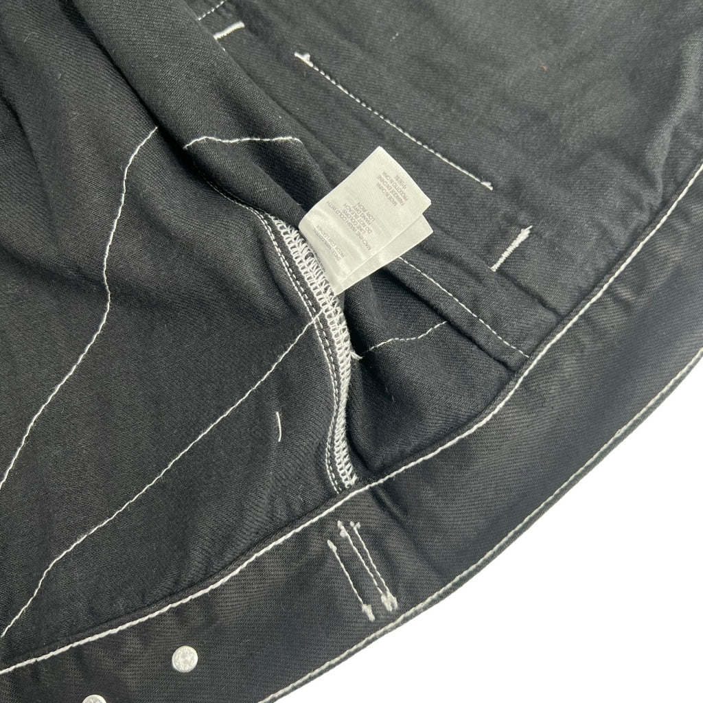 Supreme. Radial Embroidered Denim Trucker Jacket - Black