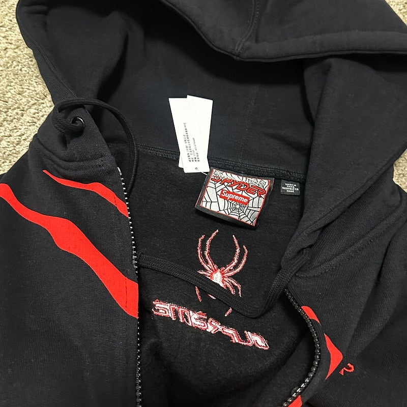 Supreme x Spyder Zip Up Hooded Sweatshirt