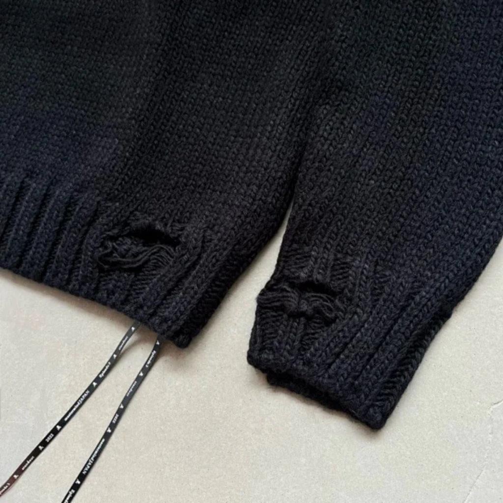 MASTERMIND WORLD Japan Distressed Big Scull Knit Sweater