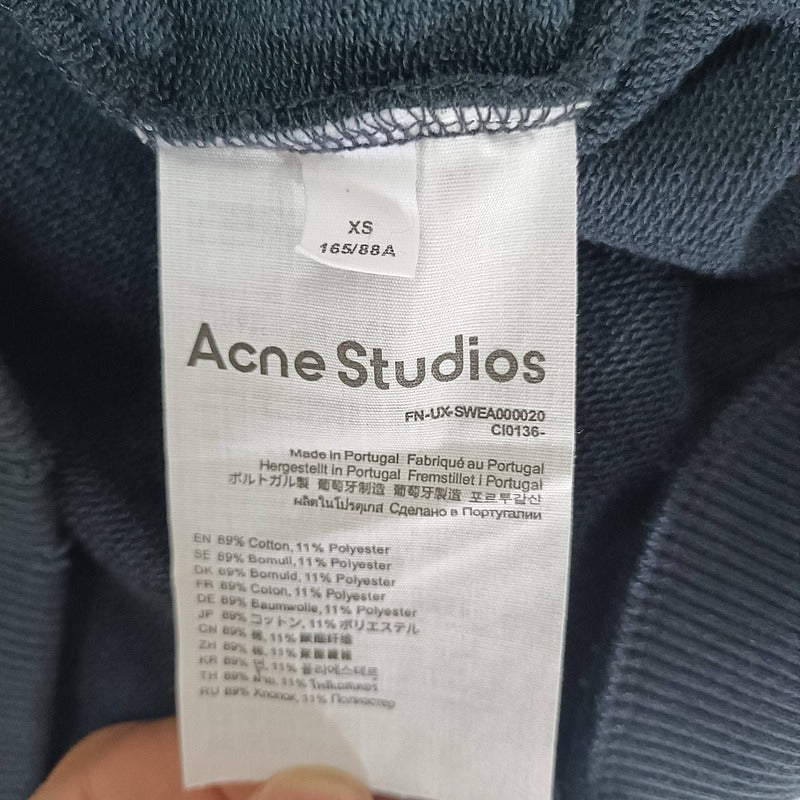 Acne Studios Logo Stockholm 1996 Hoodie Faded Black