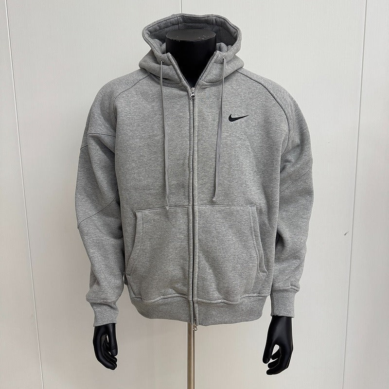 Supreme Nike Zip Up Hooded Sweatshirt (SS25) - Grey
