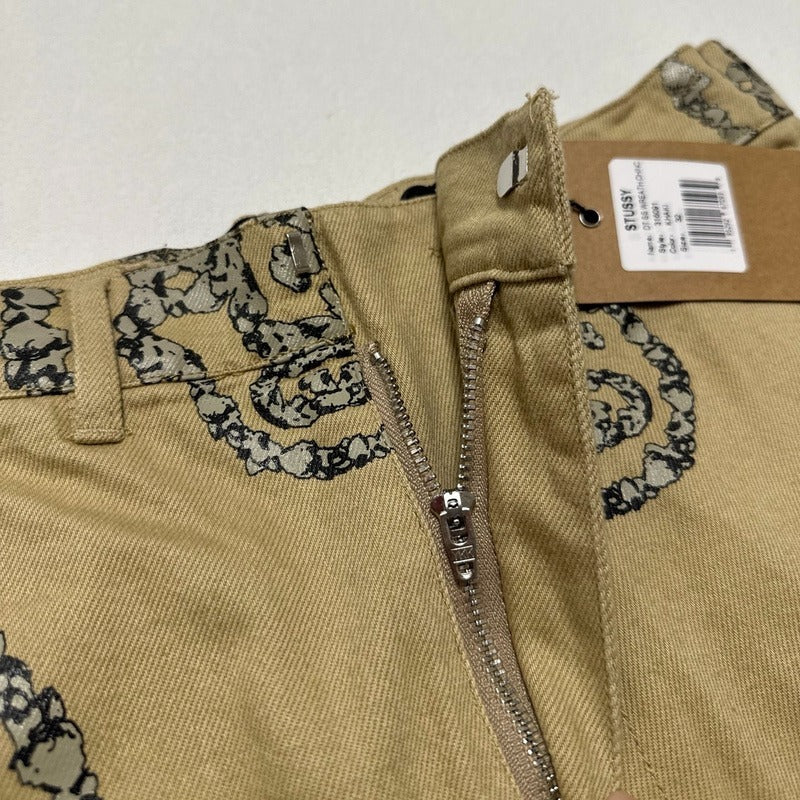 Denim Tears x Stussy Double S Wreath chino Pant - Khaki Brown