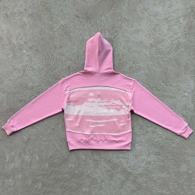 HYBRID JACQUARD KNIT ALCATRAZ ZIP HOODIE - Corteiz