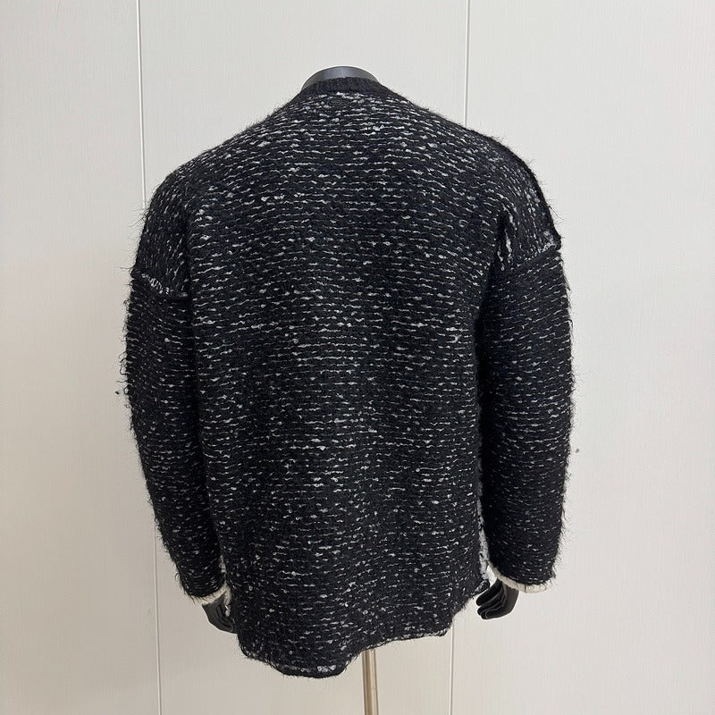 L*coste Javier oversized logo intarsia knit jumper