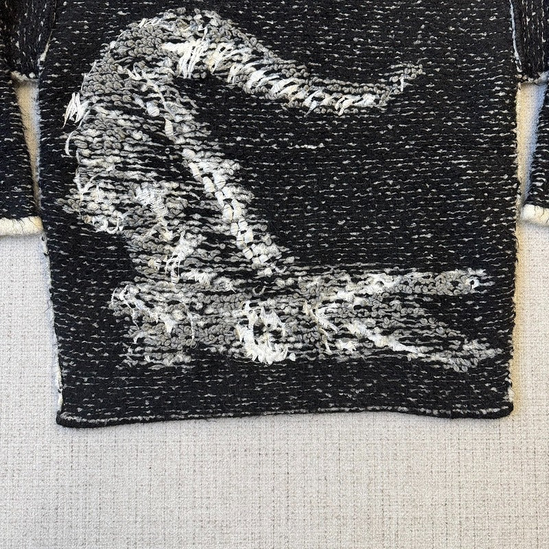 L*coste Javier oversized logo intarsia knit jumper